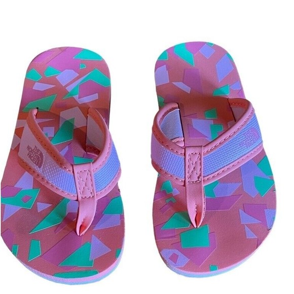 NWOT North Face Flip Flop Base Camp Mini Sz T  9.5* Lilac Sachet Pink Lemonade - Picture 2 of 10